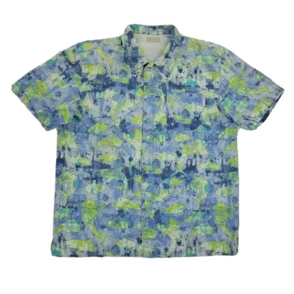 Columbia PFG Mens Hawaiian Fishing Shirt